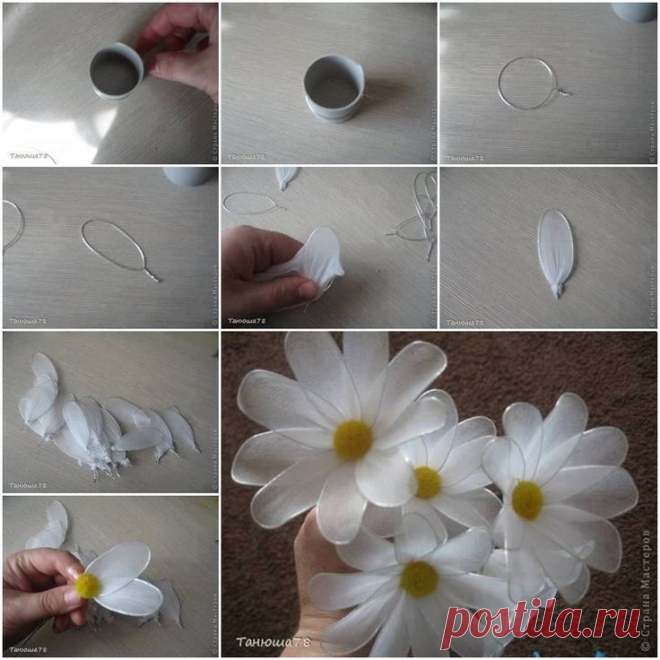 Делаем цветы из капрона — Сделай сам, идеи для творчества - DIY Ideas