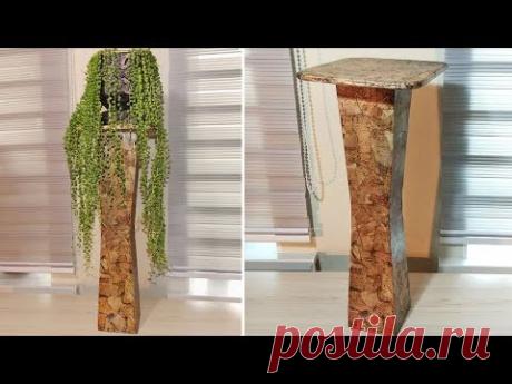 Как сделать подставку под цветы из картона. Поделки из картона