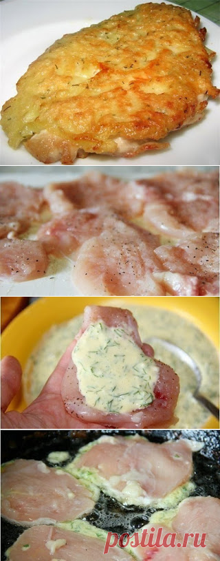 Самые вкусные рецепты: Куриные отбивные с сыром
