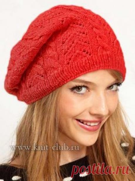 Вязаные шапки спицами и крючком со схемами и описанием