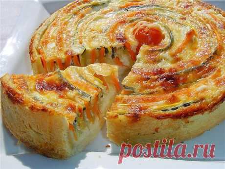 Пирог с овощами "Осеннее солнце"