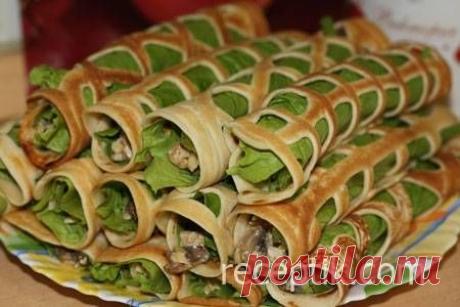 Ажурные блинчики с начинкой