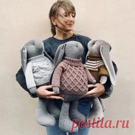 Милые интерьерные кролики