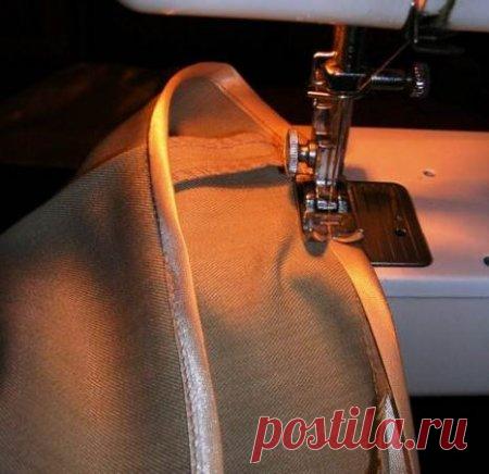 Косая бейка. Как пришить косую бейку.