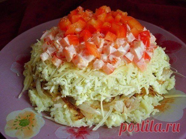 Простой и вкусный салат. - Лучшие кулинарные рецепты интернета