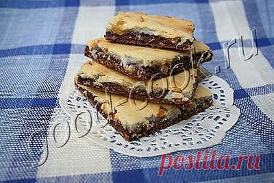 Хорошая кухня - шоколадное печенье с творожной корочкой. Кулинарная книга рецептов. Салаты, выпечка.