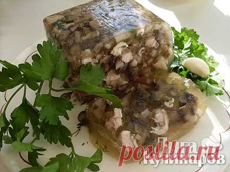 Курино-грибной холодец — рецепт пошаговый от Лиги Кулинаров