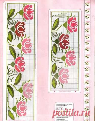 Izšūšana Soli pa solim: Cross stitch - Ziedi