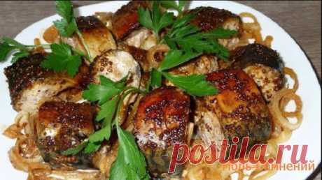 Обалденно вкусная скумбрия в горчичном соусе. Секрет в маринаде!