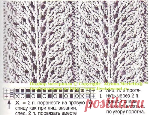 Узор спицами ...