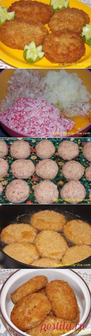 Рыбные котлеты - Кулинарные рецептыКулинарные рецепты