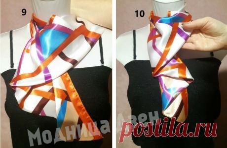 Платок с блузкой: как красиво завязать шейный платок в романтическом стиле (показываю пошагово) | модница | Яндекс Дзен