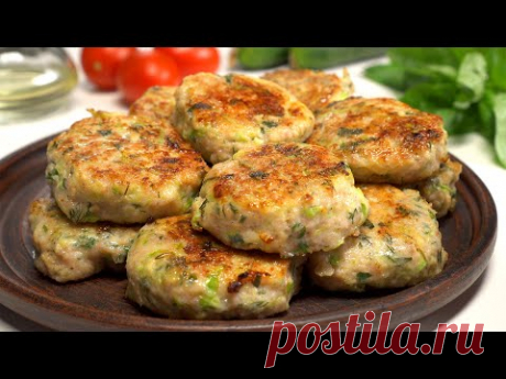 Сочные и нежные КУРИНЫЕ КОТЛЕТЫ С КАБАЧКАМИ. Просто, но до чего же Вкусно! Рецепт от Всегда Вкусно!