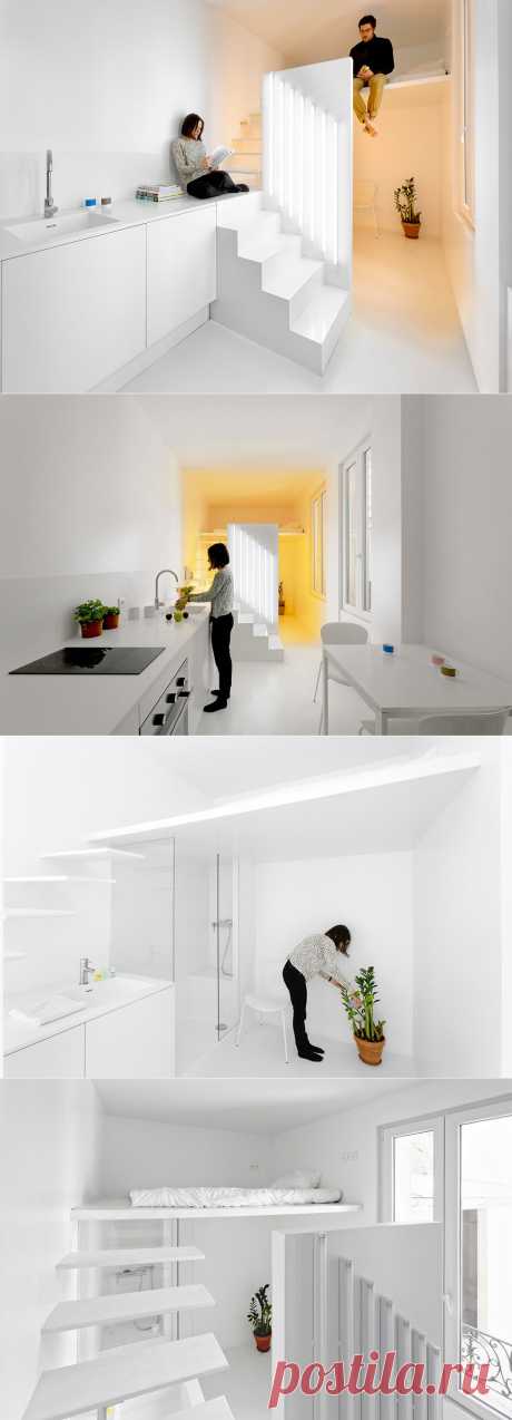 Жилая студия площадью 20 квадратов в Париже