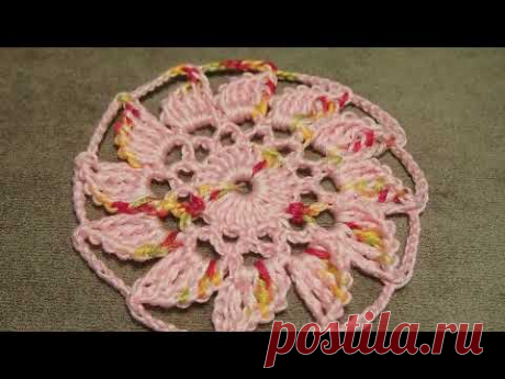 Crochet motifs* Круглые мотивы крючком. Уроки вязания для начинающих. Мотивы крючком Урок 409