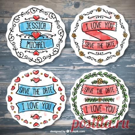 Романтические значки с лентами и сердца Более миллиона свободных векторов, PSD, фотографии и бесплатные иконки. Эксклюзивные халявы и все графические ресурсы, которые необходимые для ваших проектов