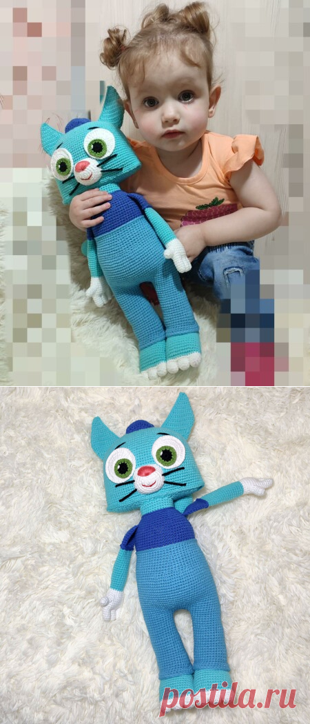Котёнок Мур из мультфильма Цветняшки МК - Lesi_Dolls Мастер классы по вязанию | Boosty