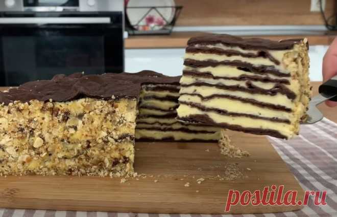 Влюбилась в этот торт с первого кусочка. Безумно вкусно: заварной торт «Карпатка» - Очень интересно
