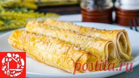 Шикарный Ужин и никакого замеса теста! Рулетики с курицей в духовке!