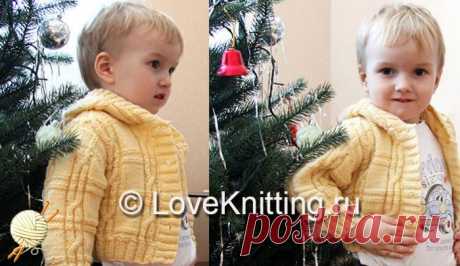 Жакет с капюшоном | Loveknitting.ru