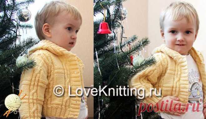 Жакет с капюшоном | Loveknitting.ru
