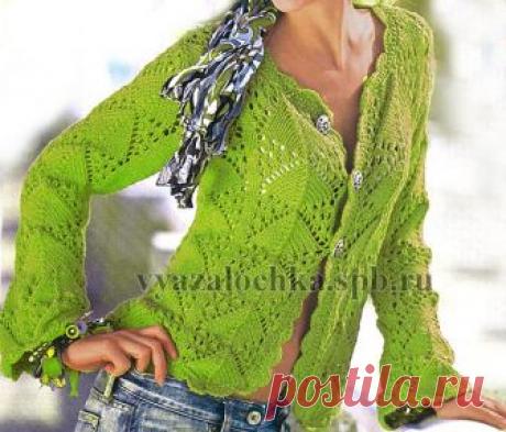 Ажурный жакет спицами | Елена Вязалочка - Лучшие Схемы и Модели 2018-2019 Вязание Спицами и Крючком