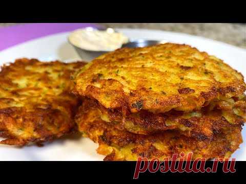 ПРАВИЛЬНЫЕ Драники (Деруны) без муки! Очень вкусный и простой рецепт драников методом двух ложек.