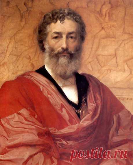 Английский художник Фредерик Лейтон (1830-1896)  / Автопортрет   |  ЖИВОПИСЬ В СТИЛЕ ВИКТОРИАНСКОГО АКАДЕМИЗМА