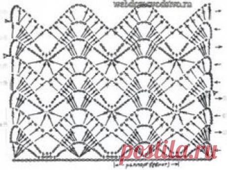 схема 2 ажурный жакет крючком