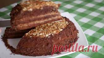 Быстрый торт. ОЧЕНЬ СОЧНЫЙ И НЕЖНЫЙ. БЕЗУМНО ВКУСНО Торт, испеченный в домашних условиях, получился гораздо вкуснее покупного аналога: мягкий, нежный, просто таял во рту