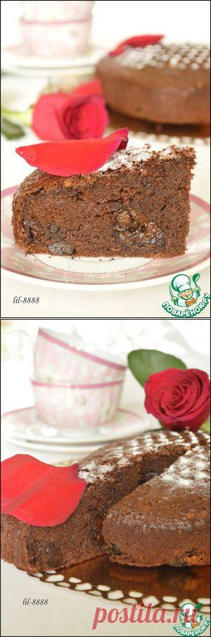 Шоколадный пирог с черносливом - кулинарный рецепт