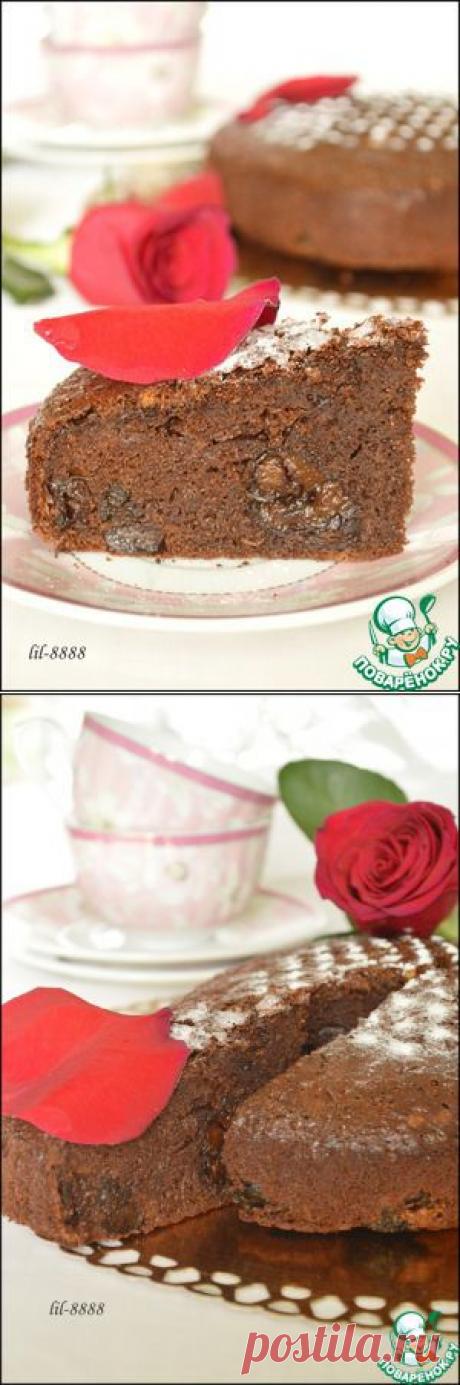 Шоколадный пирог с черносливом - кулинарный рецепт