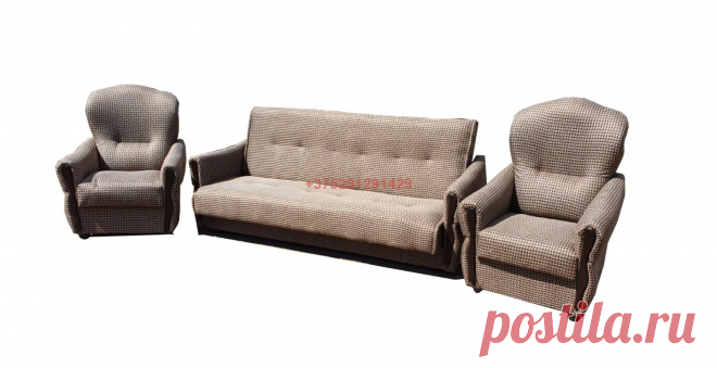 Комплект с двумя креслами (рогожка №52): купить в Минске недорого, низкие цены, скидки, рассрочка