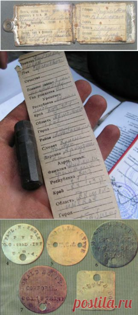 История армейских жетонов.