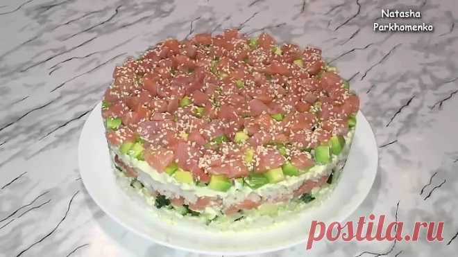 Вкусный и очень красивый салат 