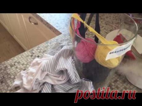 Готовим нити из старых и ненужных вещей для вязания