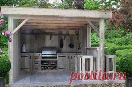 Простые красивые беседки: 25 фото