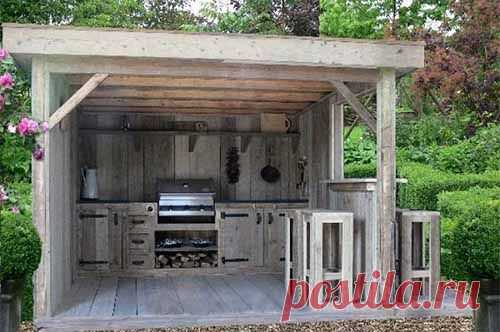 Простые красивые беседки: 25 фото