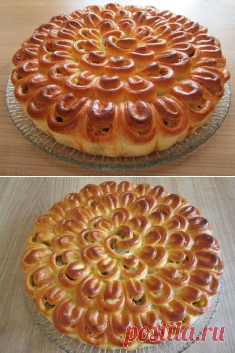 Мясной пирог «Хризантемка». - Простые рецепты Овкусе.ру