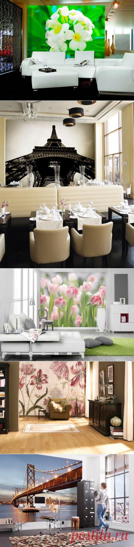 (+1) тема - Фотообои в интерьере | Интерьер и Дизайн