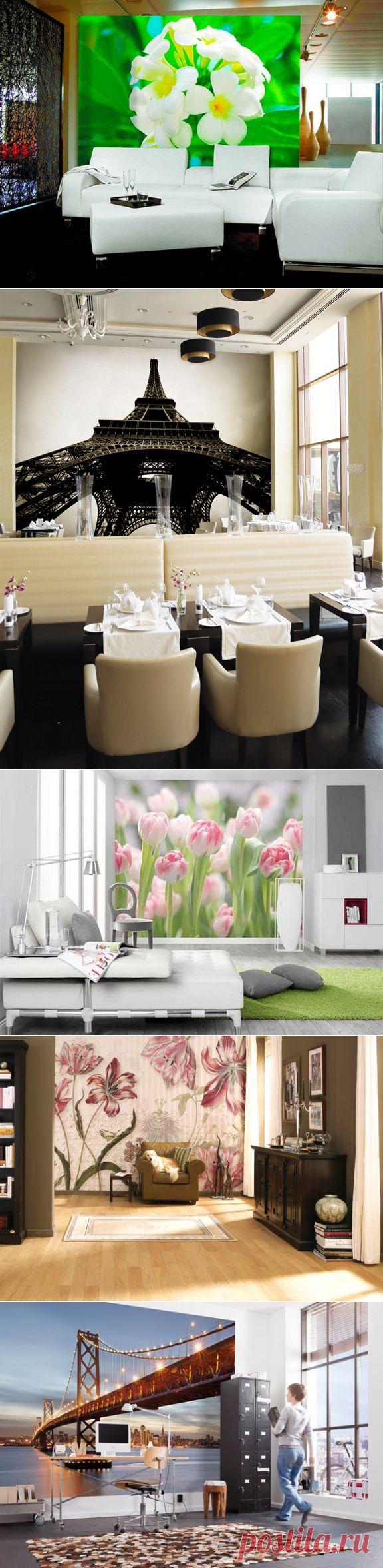 (+1) тема - Фотообои в интерьере | Интерьер и Дизайн