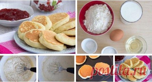 Оладьи на кефире / Солнышко