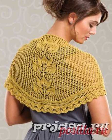 Шарф и палантин спицами или крючком