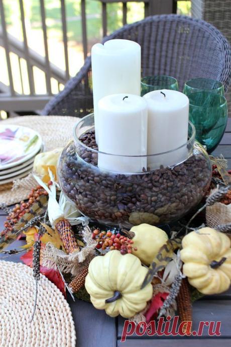 how to create a fall centerpiece