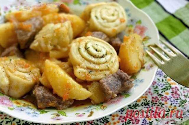 Нудли с мясом и картошкой по украински рецепт с фото пошагово - 1000.menu