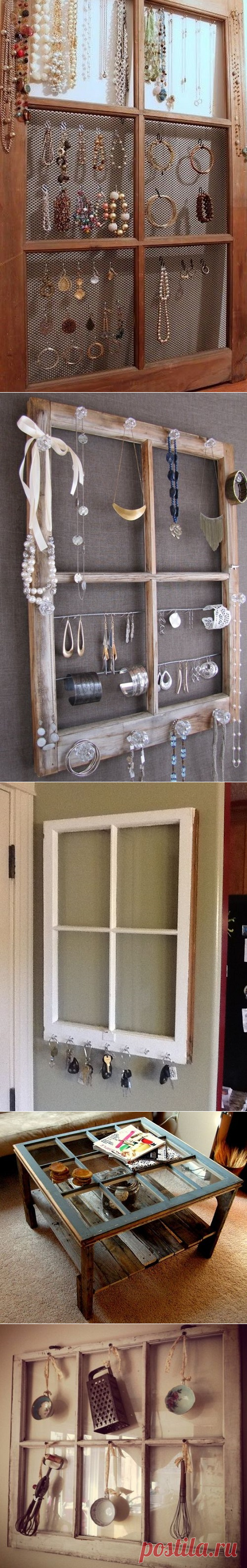 Он натянул проволочную сетку на старую оконную раму. Результат? Мои аплодисменты!