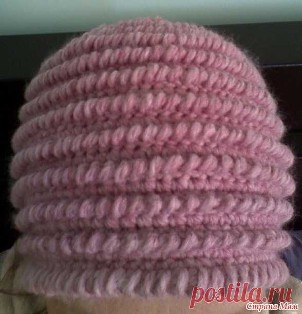 . Вяжем шляпку с ребрышками вместе - Страна Мам