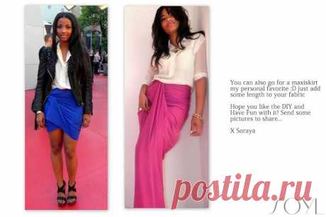 "Задрапированная юбка" (муляжный метод) / Простые выкройки /