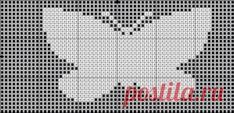 Схема бабочки для кофты