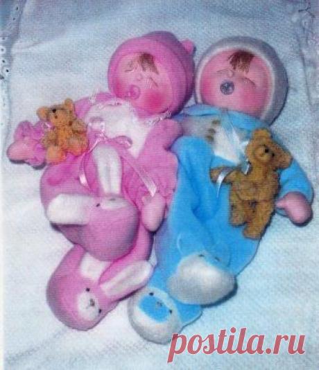 Выкройка куклы - текстильные пупсы..